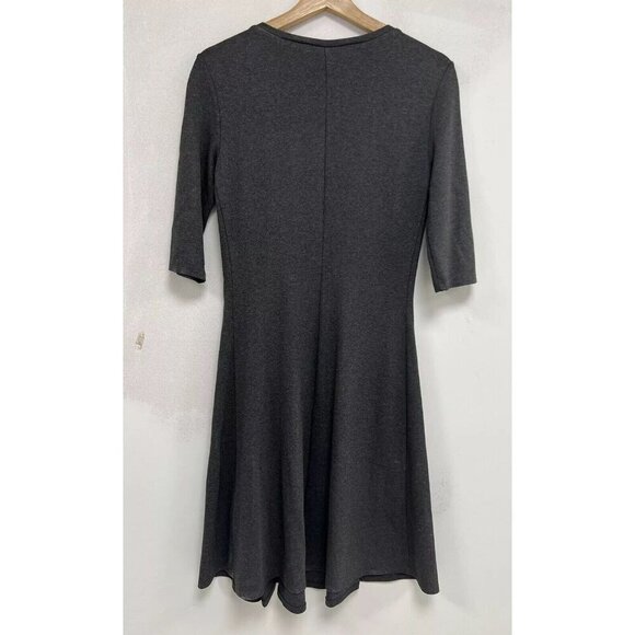 MaxMara Weekend Dress Women Classic A-Line 3/4 Sleeve Length Gray Size Small - Picture 2 of 9